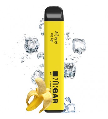 Vape Nikbar 1500 Desechable con 50mg Nicotina - Banana Ice