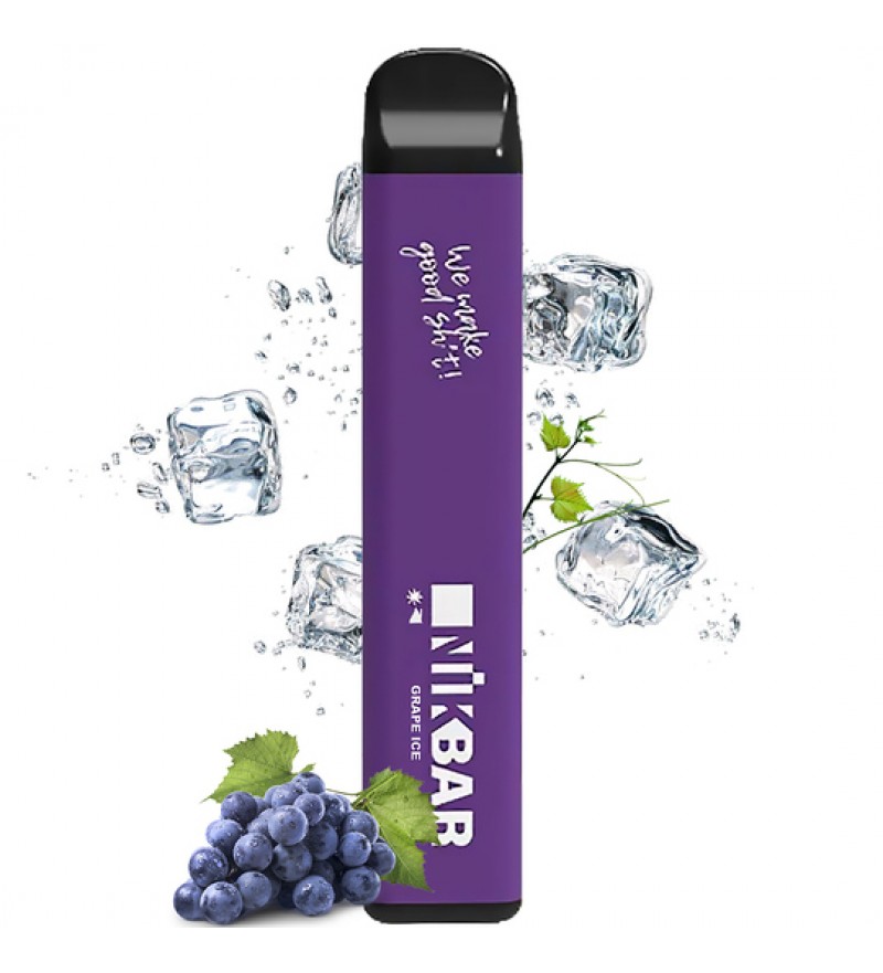 Vape Nikbar 1500 Desechable con 50mg Nicotina - Grape Ice
