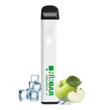 Vape Nikbar 1500 Desechable con 50mg Nicotina - Green Apple Ice
