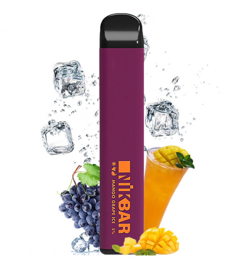 Vape Nikbar 1500 Desechable con 50mg Nicotina - Mango Grape Ice
