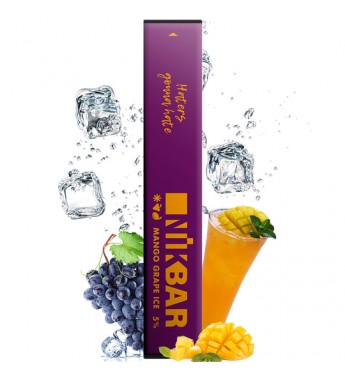 Vape Nikbar 300 Desechable con 5mg Nicotina - Mango Grape Ice