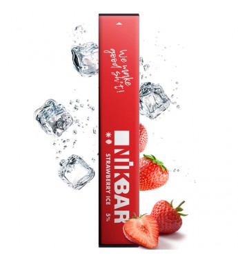 Vape Nikbar 300 Desechable con 5mg Nicotina - Strawberry Ice