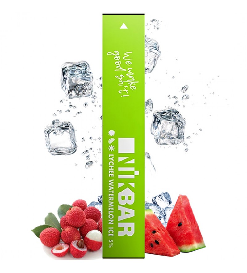 Vape Nikbar 350 Desechable con 50mg Nicotina - Lychee Watermelon Ice