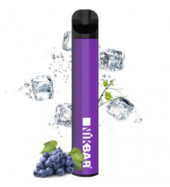 Vape Nikbar 600 Desechable con 50mg Nicotina - Grape Ice