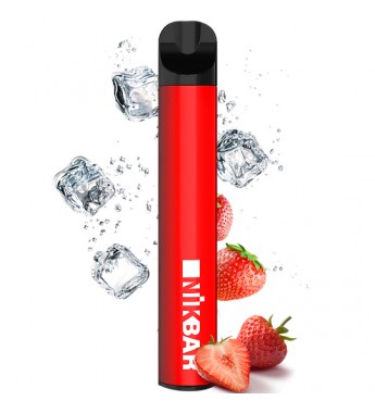 Vape Nikbar 600 Desechable con 50mg Nicotina - Strawberry Ice