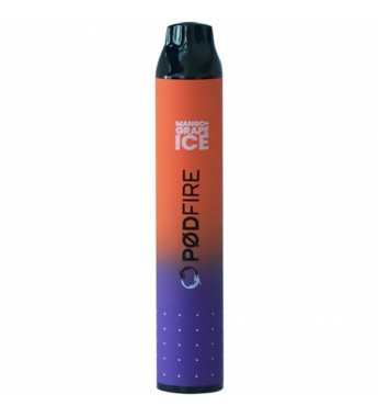 Vape Desechable PodFire B2 Double 1500 Puffs con 50mg Nicotina - Mango + Grape Ice