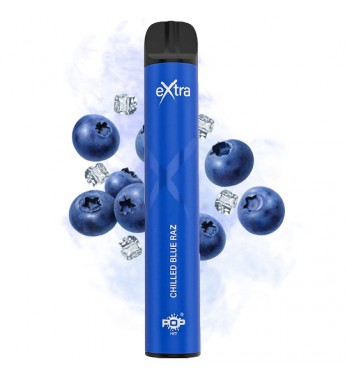 Vape Desechable Pop Hit Extra 3000 Puffs con 50mg Nicotina - Chilled Blue Raz