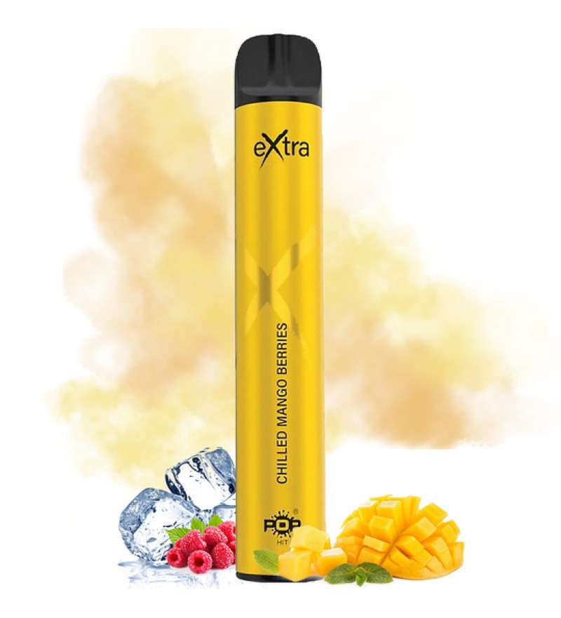 Vape Desechable Pop Hit Extra 3000 Puffs con 50mg Nicotina - Chilled Mango Berries