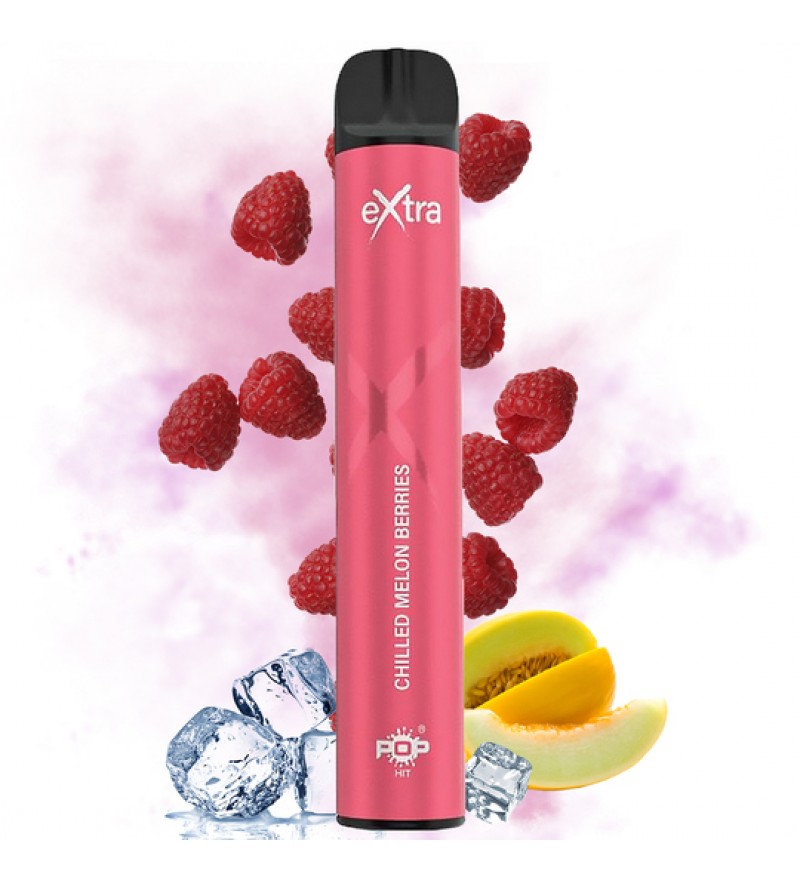 Vape Desechable Pop Hit Extra 3000 Puffs con 50mg Nicotina - Chilled Melon Berries