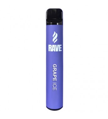 Vape Desechable Rave Bar 1000 Puffs con 50mg Nicotina - Grape Ice
