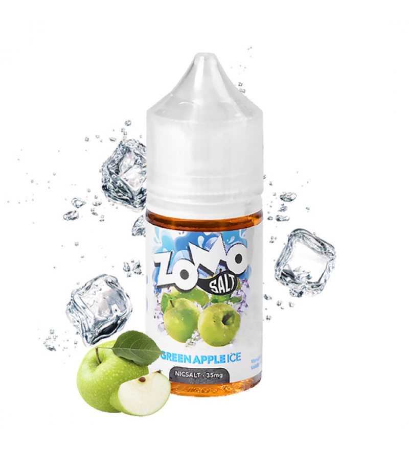 Esencia para Vape Zomo NicSALT Green Apple Ice con 35mg Nicotina - 30mL