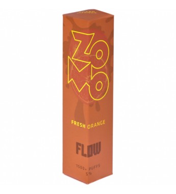 Vape Desechable Zomo Flow 1500 Puffs con 50mg Nicotina - Fresh Orange