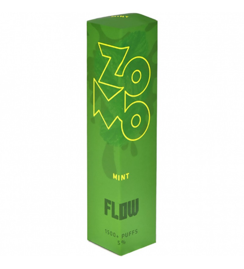 Vape Desechable Zomo Flow 1500 Puffs con 50mg Nicotina - Mint