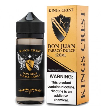 Esencia para Vape Kings Crest Don Juan Tabaco Dulce con 3mg Nicotina - 120mL
