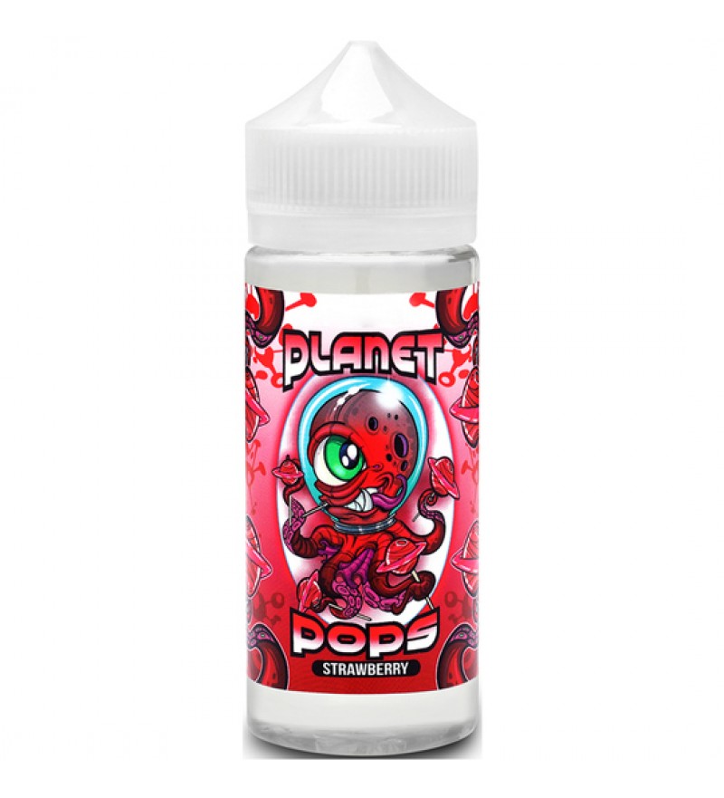 Esencia para Vape Planet Pops Strawberry con 3mg Nicotina Salt - 120 mL