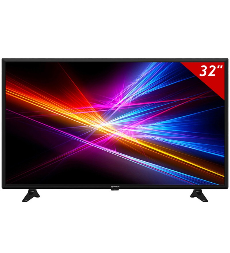 Smart TV LED de 32" Vizzion LE32E10 HD con WIFI/USB/HDMI - Negro