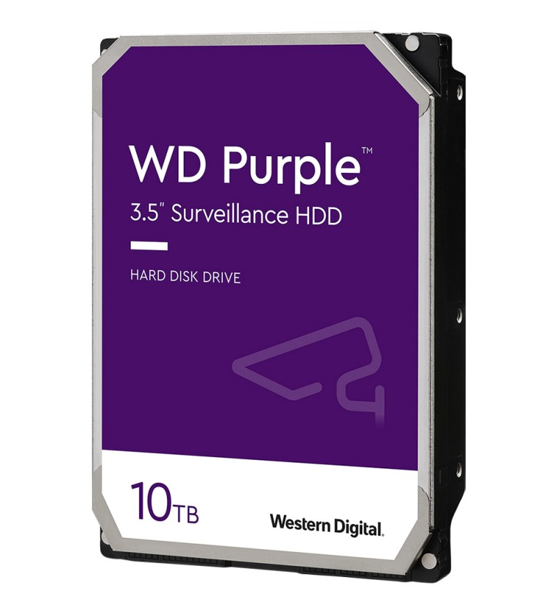 HD 3.5" Western Digital Purple Surveillance de 10TB WD102PURZ para Vigilancia 7200 RPM - Plata