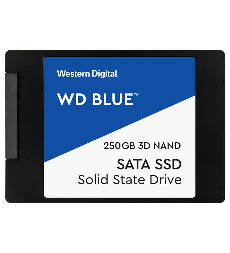 SSD 2.5" Western Digital Blue WDS250G2B0A de 250GB hasta 550MB/s de Lectura - Negro