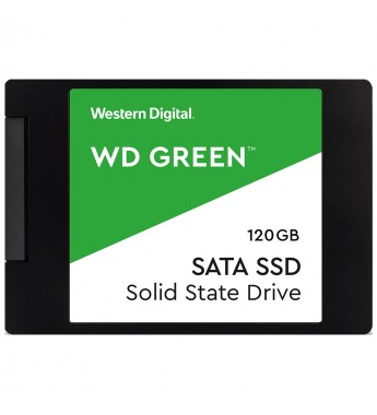 SSD 2.5" Western Digital Green WDS120G2G0A de 120GB hasta 545MB/s de Lectura - Negro