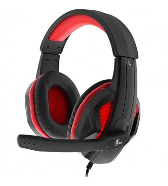 Headset Gaming X-Tech Igneus XTH-551 40mm/Micrófono Omnidireccional - Negro/Rojo