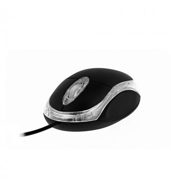 Mouse Óptico X-Tech XTM-195 con 1000DPI/Iluminación LED/USB - Negro