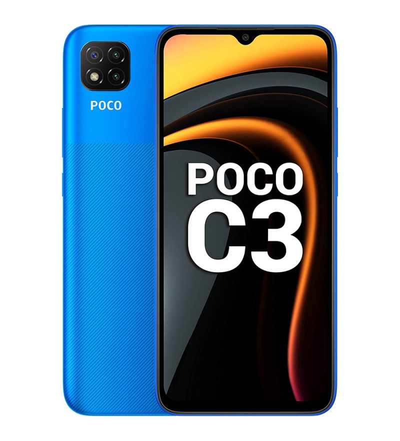 Smartphone Xiaomi POCO C3 DS 4/64GB 6.53" 13+2+2/5MP A10 - Arctic Blue (India)
