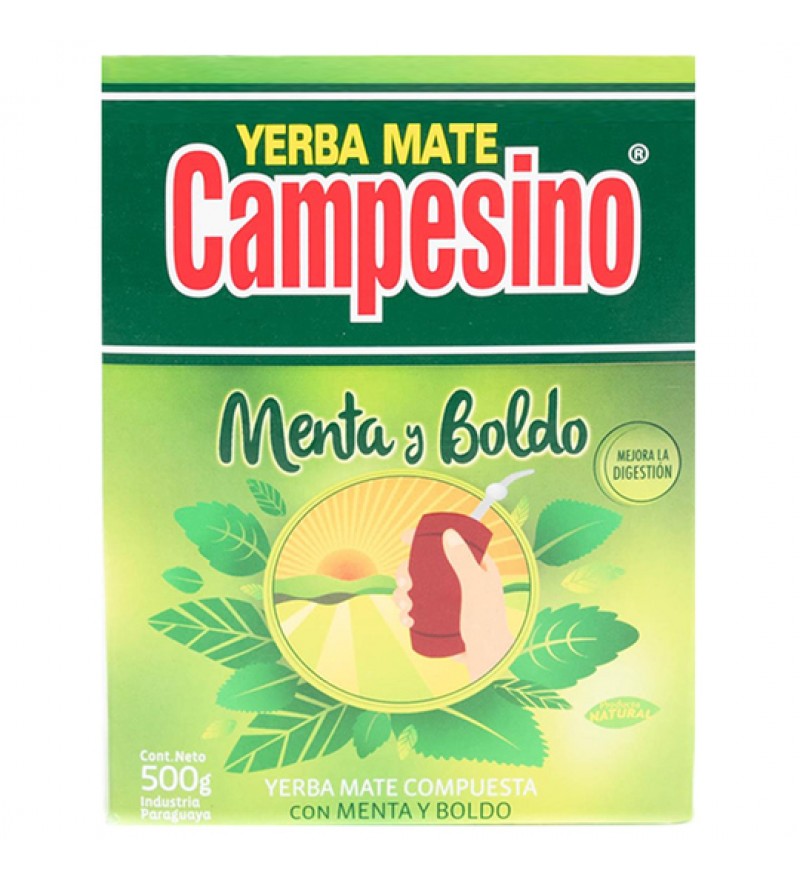Yerba Mate Campesino Menta y Boldo 500g