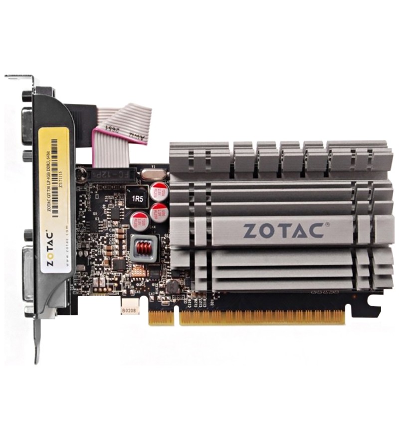 Placa de Video Zotac GeForce GT 730 4GB Zone Edition ZT-71115-20L con 4GB DDR3/1600MHz/HDMI/DL-DVI/VGA