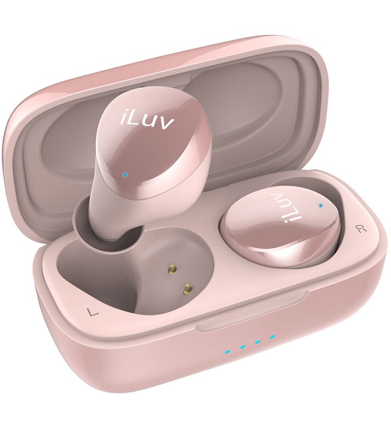 Auriculares Inalámbricos iLuv Bubble Gum Air True Wireless BBGTWSAIRRG con Bluetooth/Micrófono - Rosa Oro