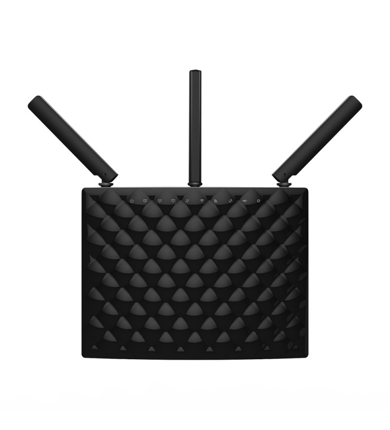 Router Inteligente Tenda AC15 Gigabit Dual Band Wi-Fi AC1900 - Negro