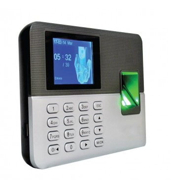 Lector Biométrico ZKTeco LX50 para hasta 500 Huellas Digitales/USB - Gris
