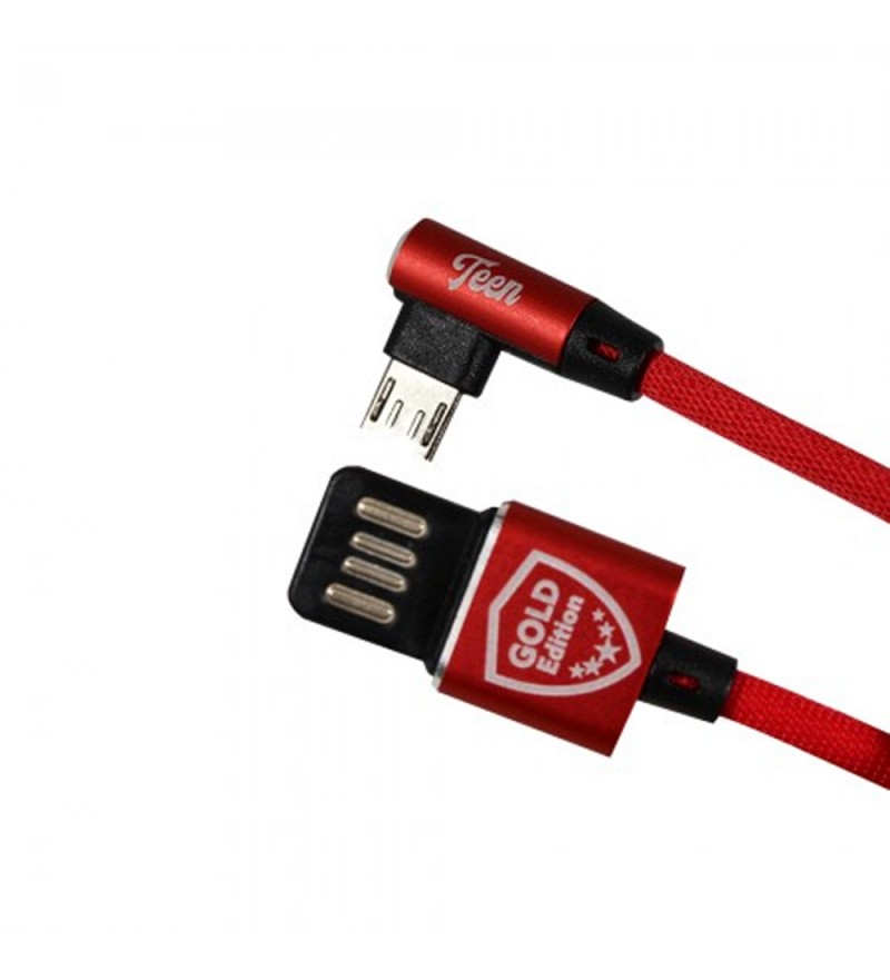 CABLE USB GOLD EDITION GE-T03 MICRO ROJO