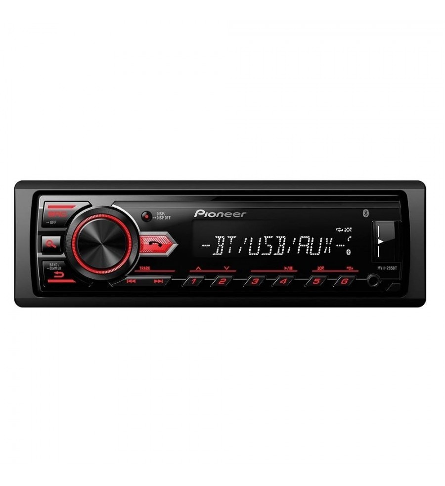 Toca Radio Pioneer DMH-A345BT Pantalla 6.8 WVGA FM/USB/AUX/Bluetooth -  Negro