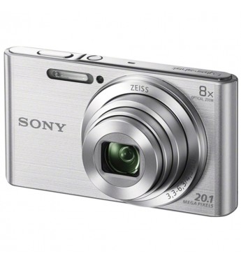 Cámara Compacta Sony Cyber-Shot DSC-W830 de 20.1MP con Pantalla 2.7/Zoom x8 - Plata