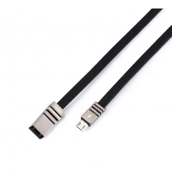 CABLE USB REMAX AND WEAVE RC-081M NEGRO